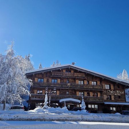 Le Chalet Blanc Megeve Bagian luar foto