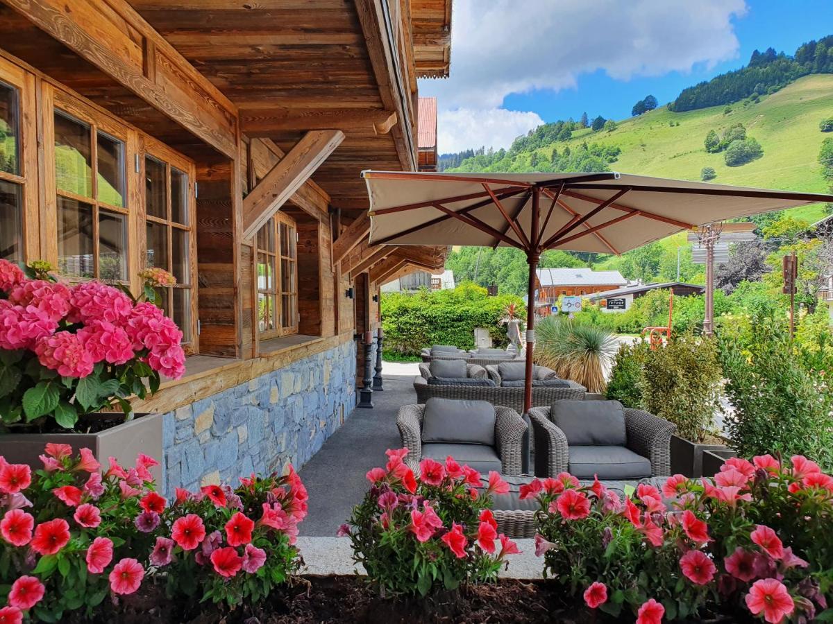 Le Chalet Blanc Megeve Bagian luar foto