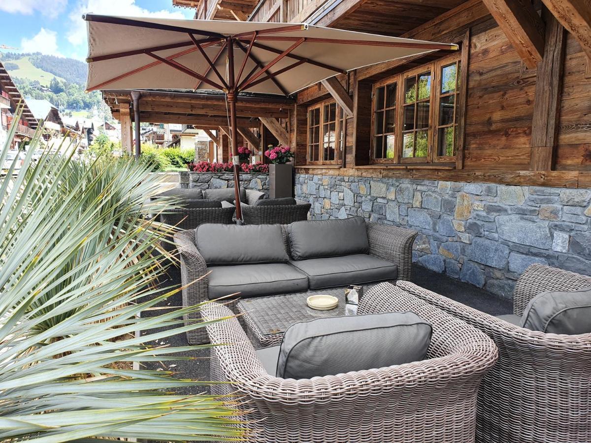 Le Chalet Blanc Megeve Bagian luar foto