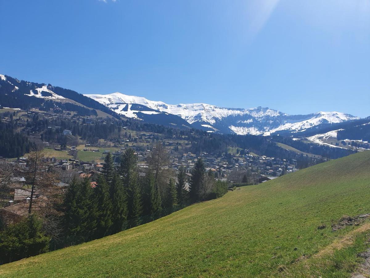 Le Chalet Blanc Megeve Bagian luar foto