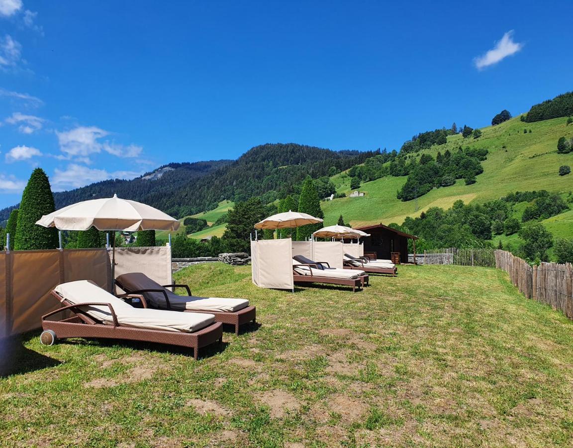 Le Chalet Blanc Megeve Bagian luar foto