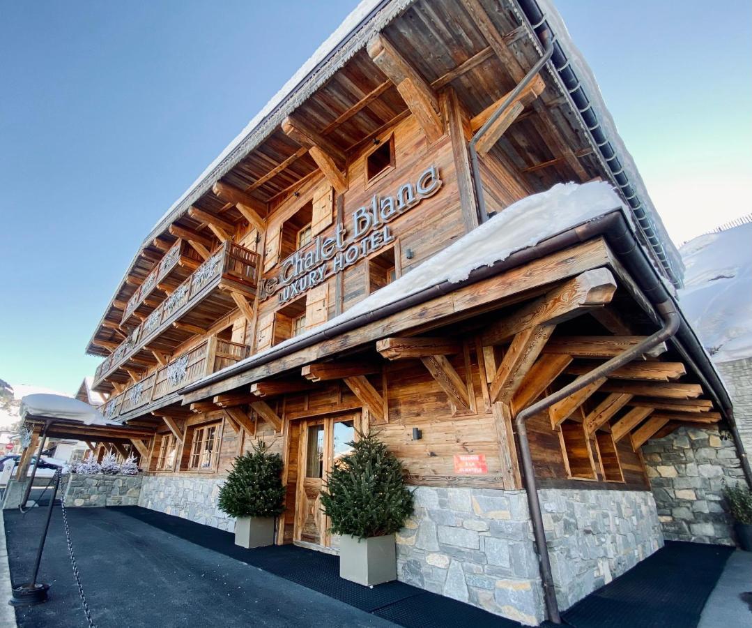 Le Chalet Blanc Megeve Bagian luar foto