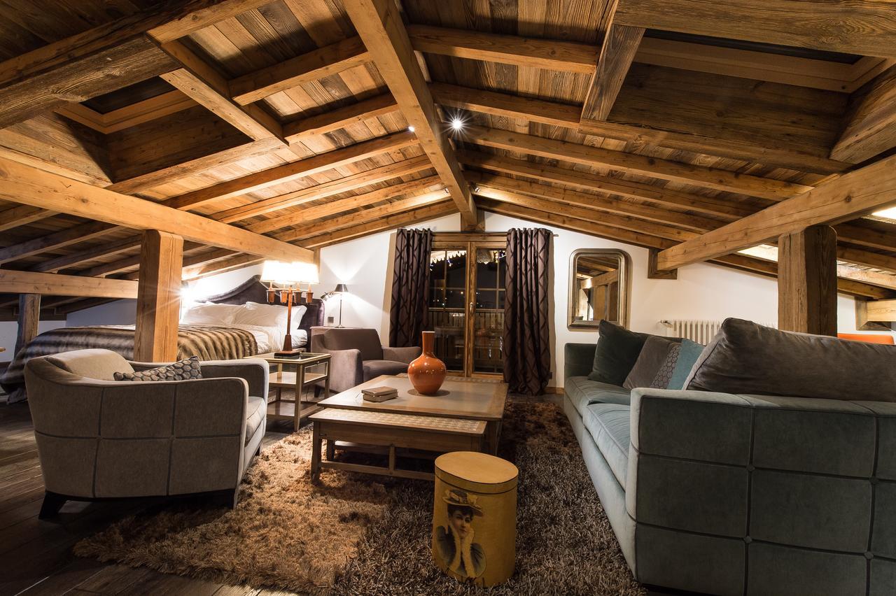 Le Chalet Blanc Megeve Bagian luar foto