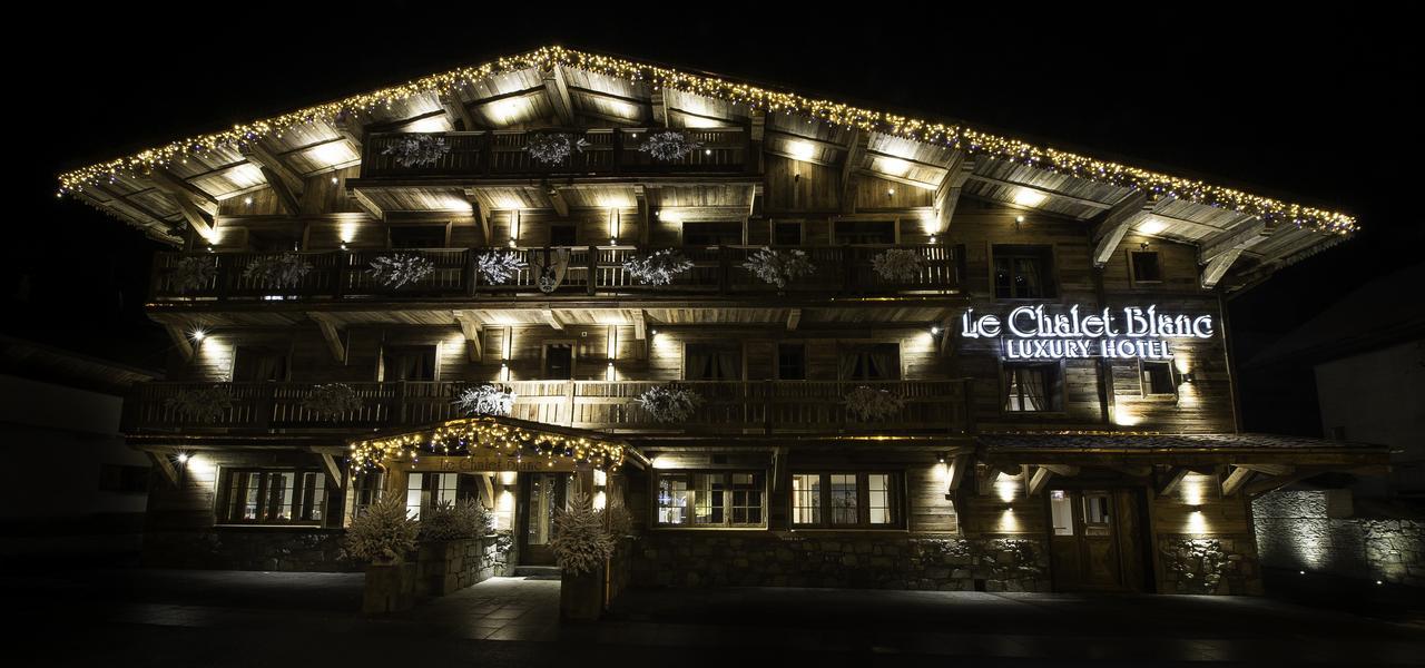 Le Chalet Blanc Megeve Bagian luar foto