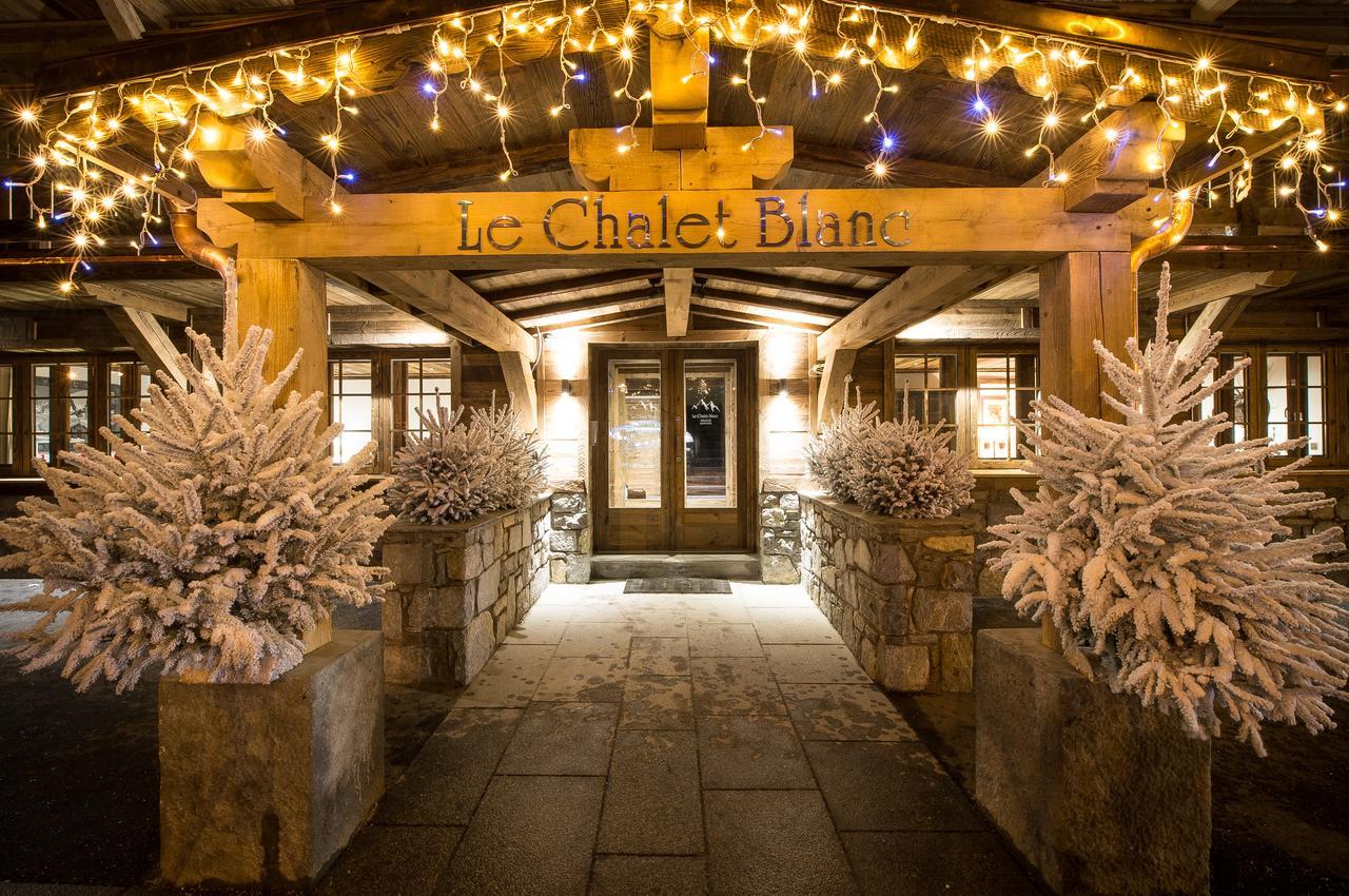 Le Chalet Blanc Megeve Bagian luar foto
