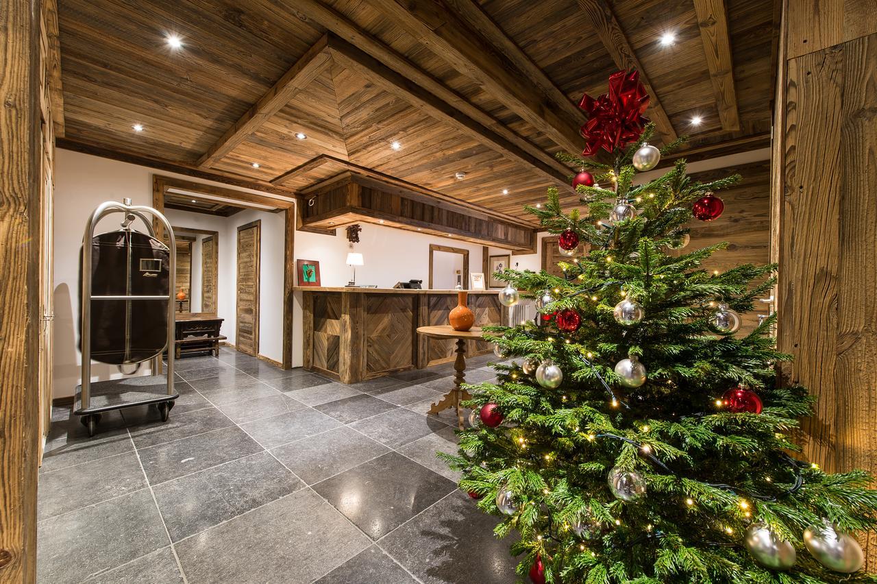 Le Chalet Blanc Megeve Bagian luar foto
