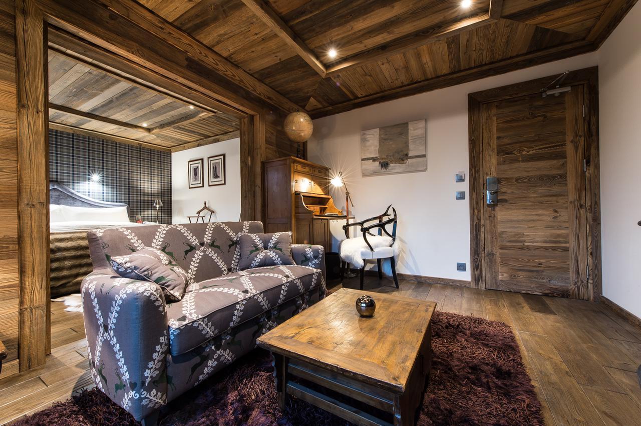 Le Chalet Blanc Megeve Bagian luar foto