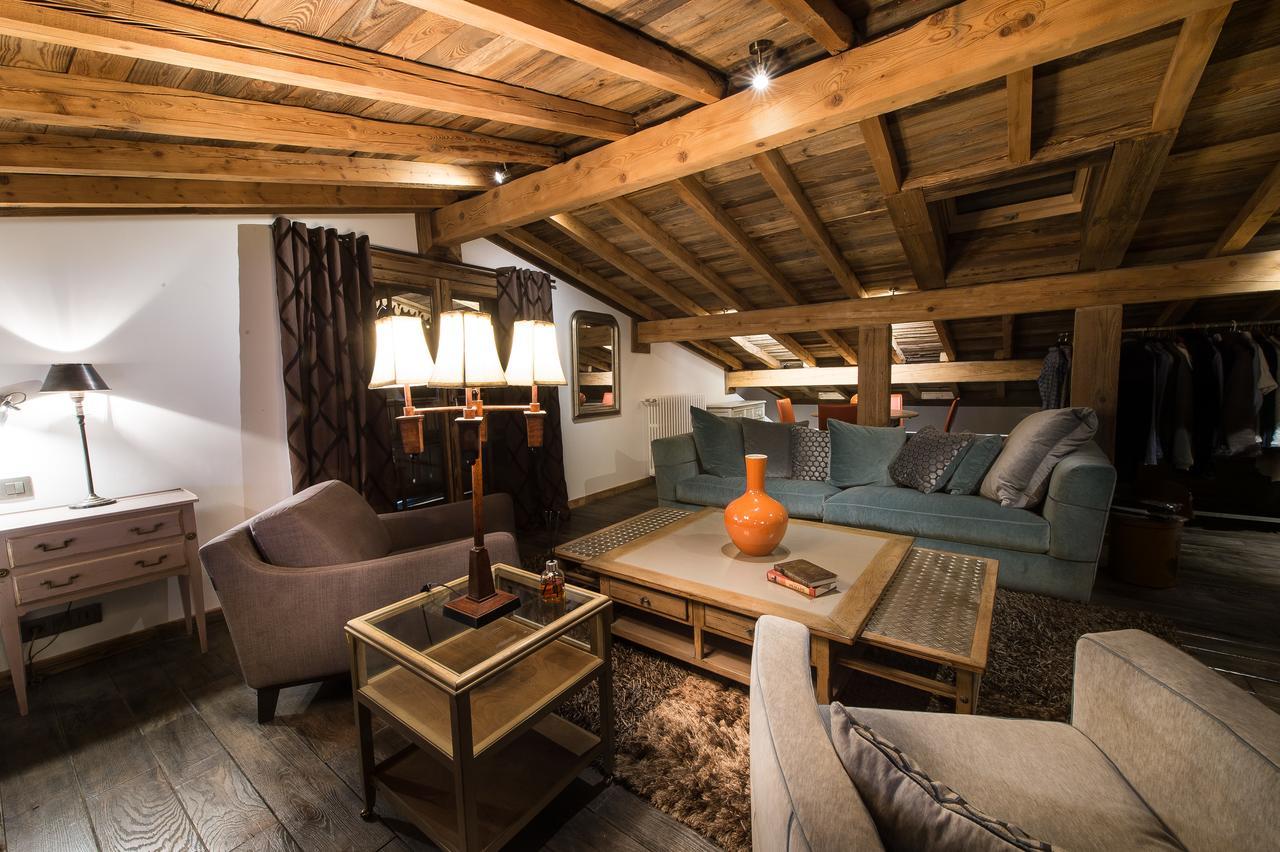 Le Chalet Blanc Megeve Bagian luar foto