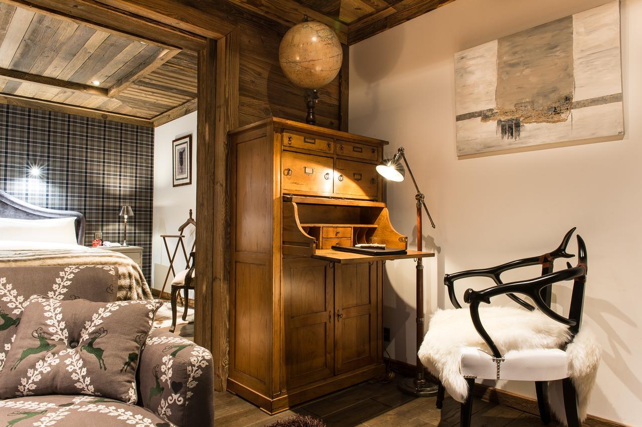 Le Chalet Blanc Megeve Bagian luar foto